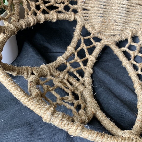 Large 15” natural handmade jute woven bowl - Picture 3 of 9